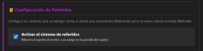 Sistema de referidos